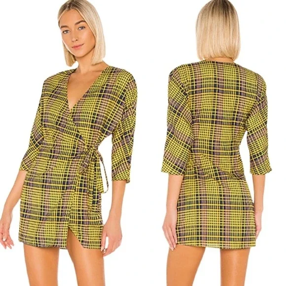 Lovers Friends Dresses Lovers Friends Bobbie Mini Wrap Dress